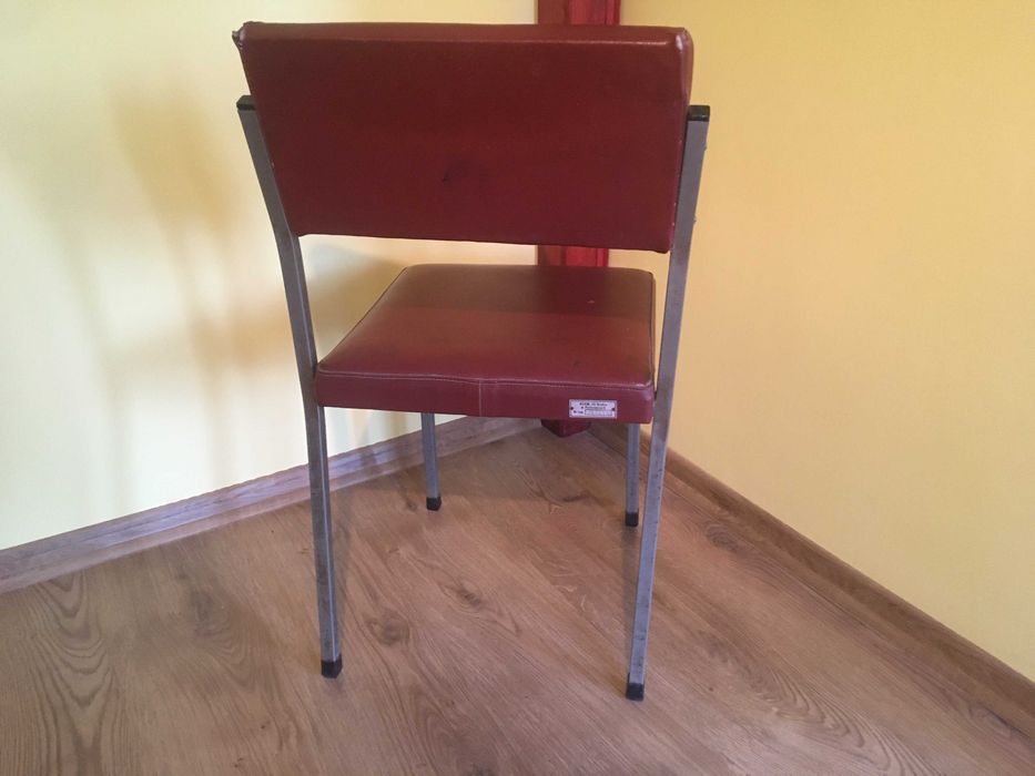 PRL krzesło metalowe vintage