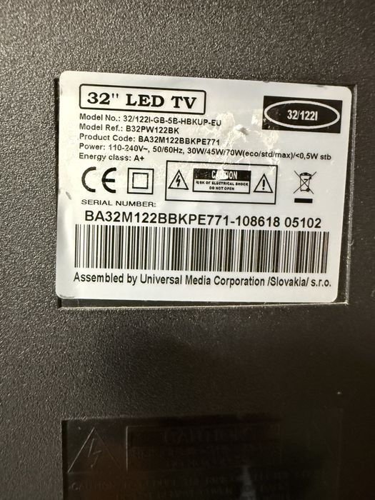TV LED Blaupunkt 32” HD – Excelente Estado