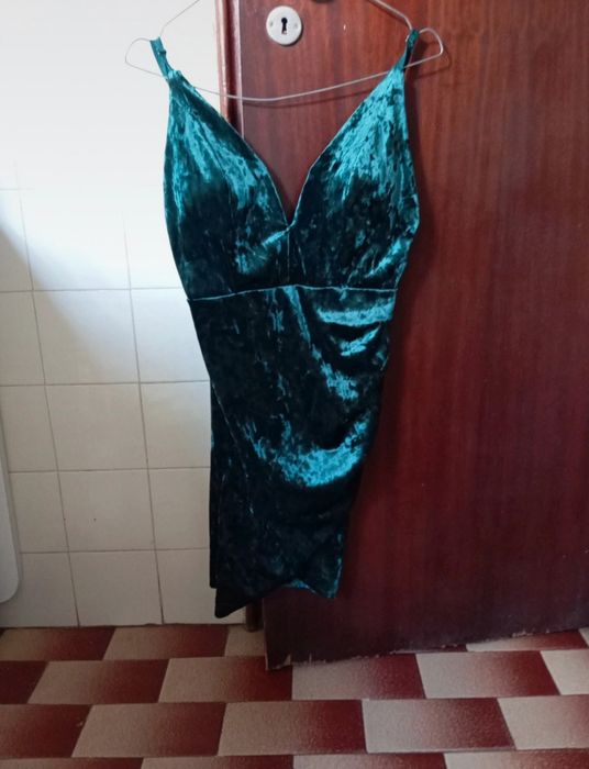 Vestido verde esmeralda