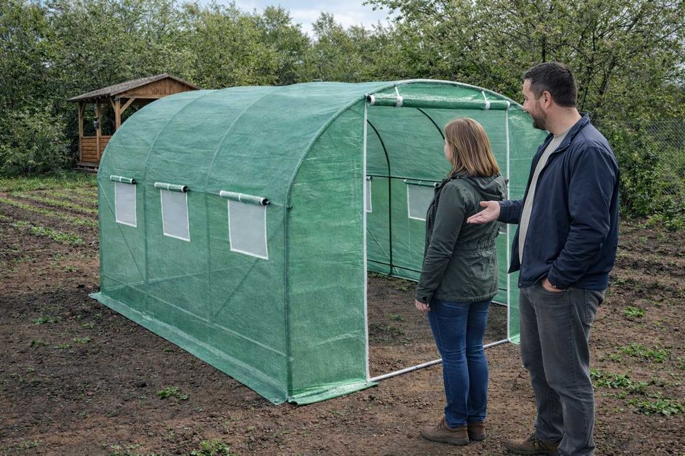 Теплиця для саду і городу парник розмір 6м² тунель теплица для огорода