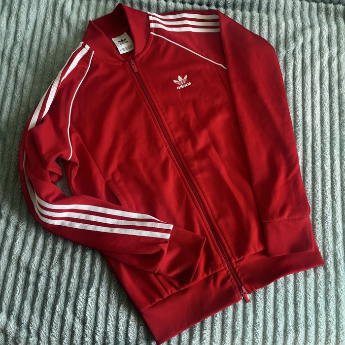 Czerwona Bluza Adidas