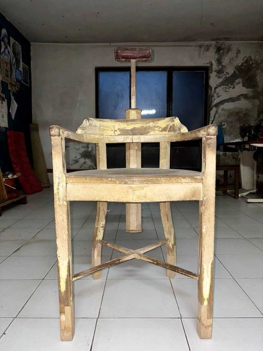 Cadeira de Barbeiro Antiga (Século XIX) - Peça de Coleção / Restauro