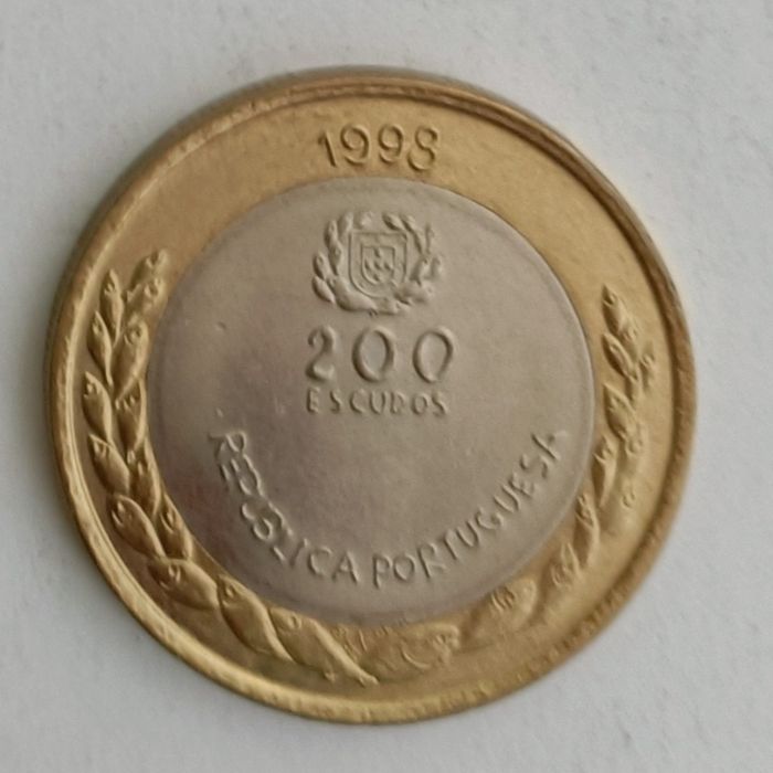Moedas de Portugal. Escudo. Moedas de 100$00 e 200$00