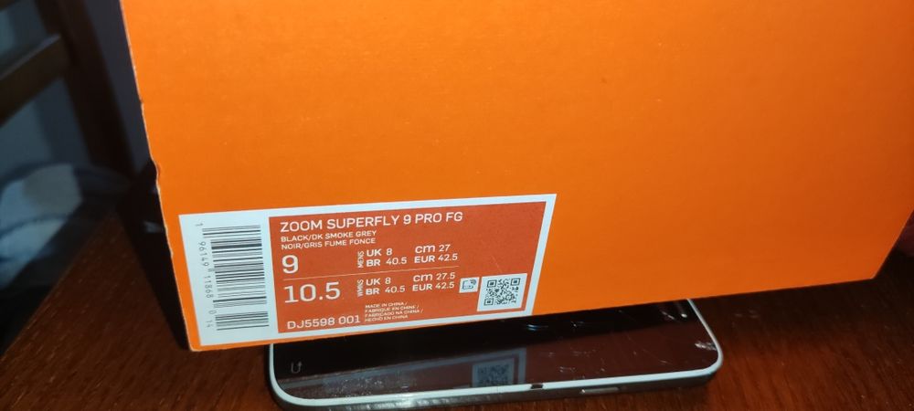 Nowe korki pół profy NIKE ZOOM MERCURIAL SUPERFLY 9 PRO FG r. 42.5