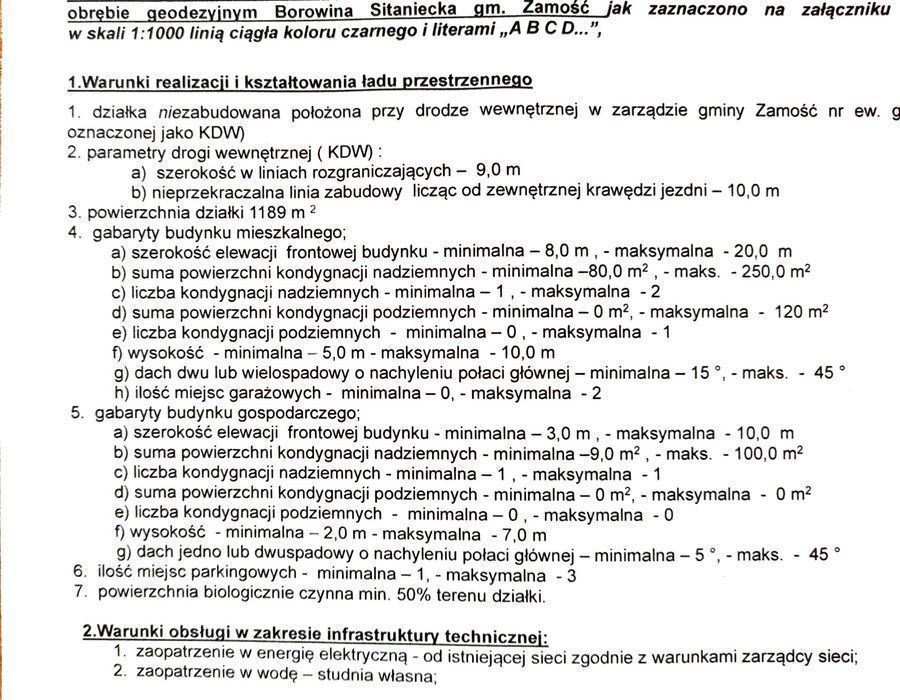 Ostatnia działka przy asfalcie Borowina Sitaniecka, Zamość raty 0%