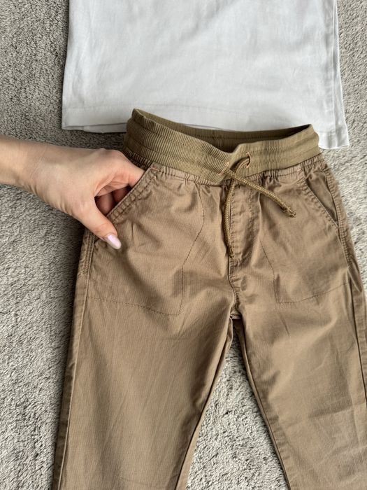 Джинсова сорочка біла футболка брюки 110 см 5 років для хлопчика