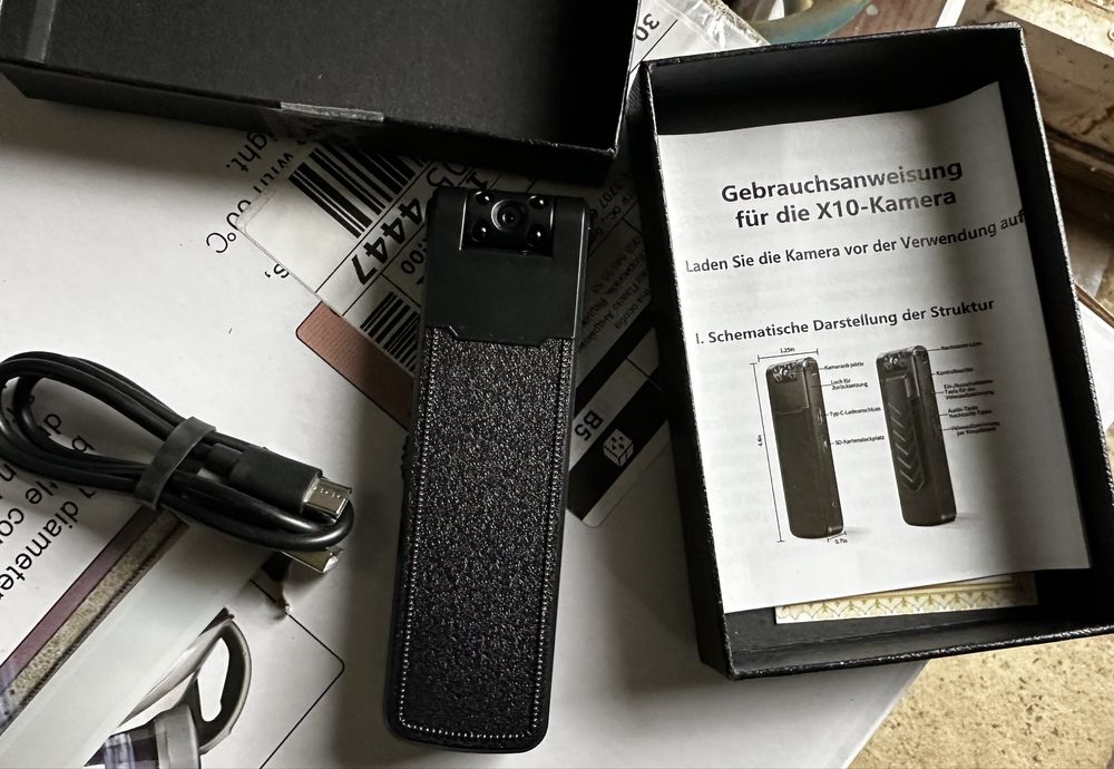 Міні-камера Aoceman Body Camera Cam X10 боді камера