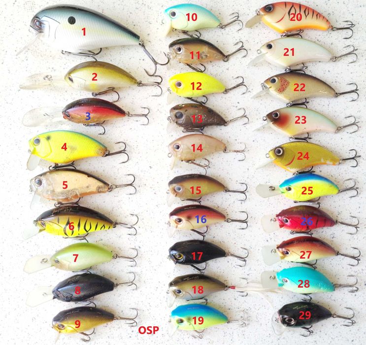 Воблеры OSP Deps Smith FLT Kosadaka Shimano Daiwa