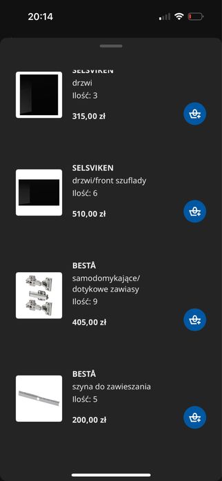 Szafki besta ikea rtv zestaw