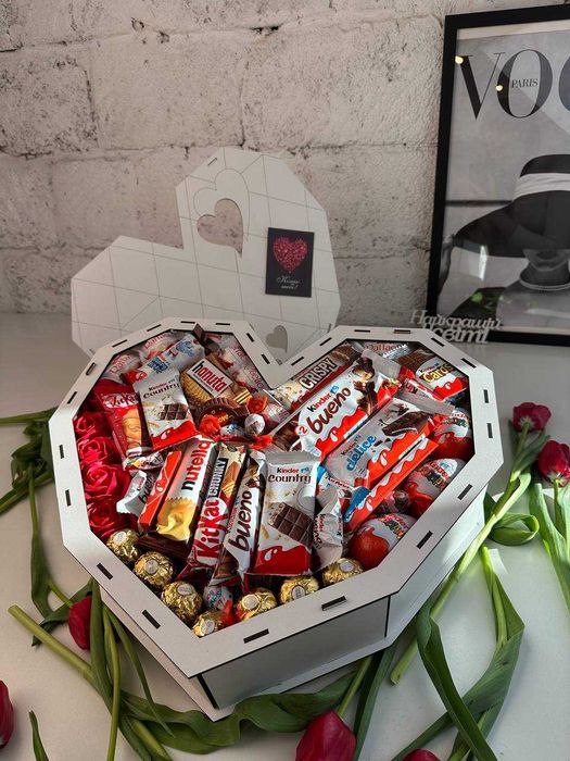 ПОД ЛЮБОЙ БЮДЖЕТ! Подарок на 8 марта девушке. Бокс со сладостями