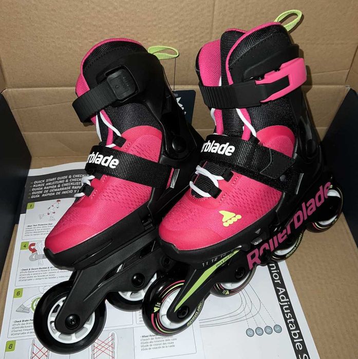 Раздвижные детские ролики Rollerblade Microblade Pink G