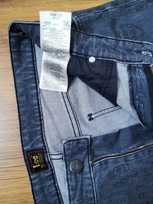 LEE MALONE W34 L32 spodnie jeansowe jeansy