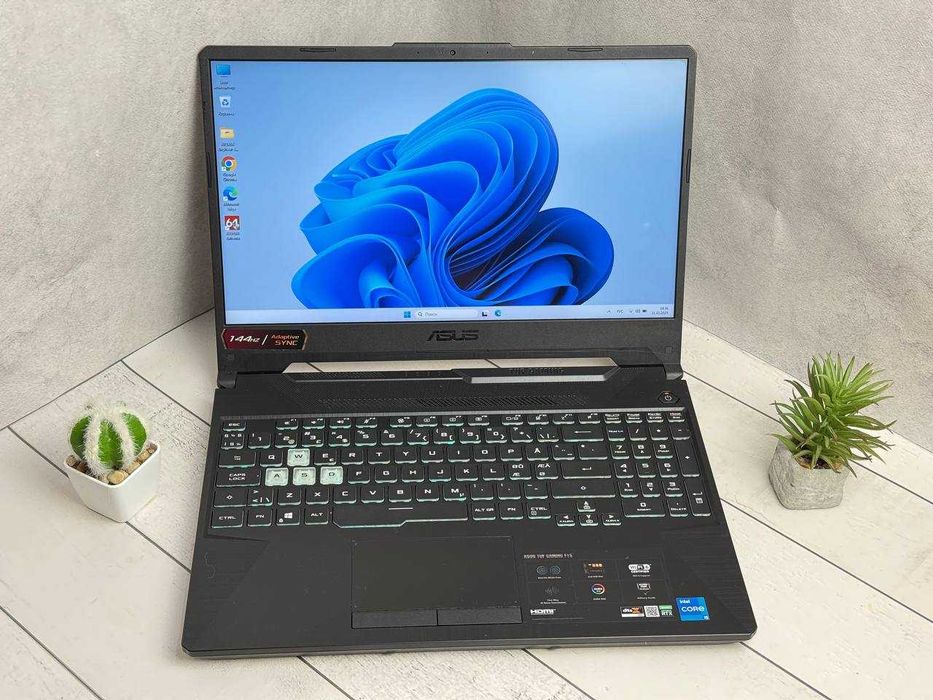 Asus FX506H i5-11400H 16ram ddr4 RXT 3050 4gb ssd 512 144hz