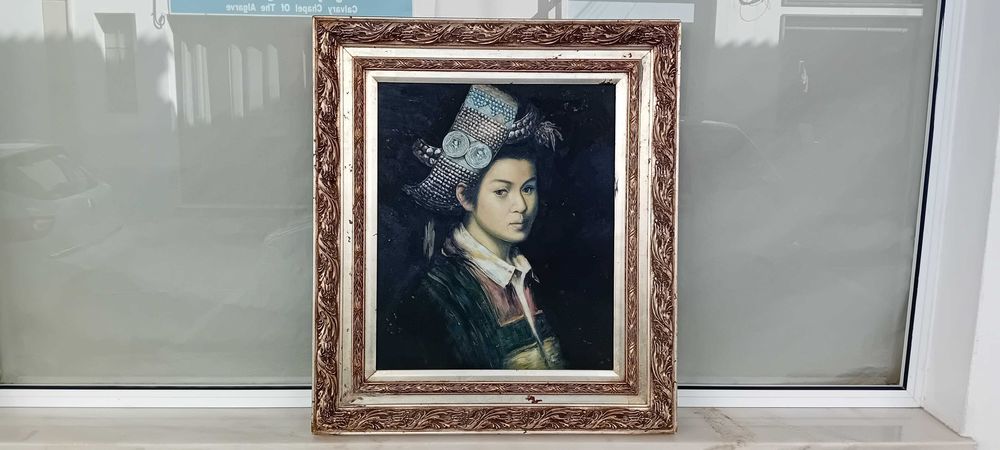 Quadro Pintura Óleo sobre Tela 85 x 75 cm!