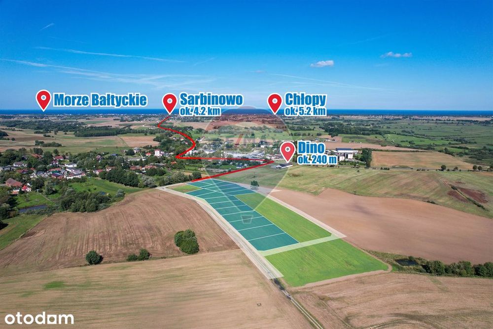 Na sprzedaż działka budowlana 1191 m² | Będzino - View 2