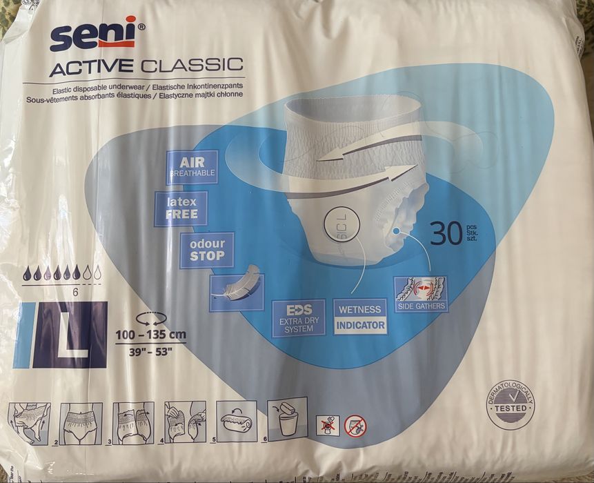 Pieluchomajtki Seni Active Classic L