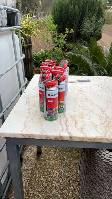 Silicone em spray Wurth e Pecol