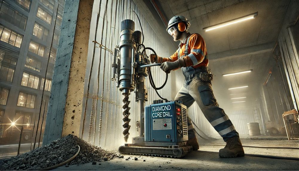 Technika Diamentowa wiercenie diamentowe w betonie przewierty żelbet