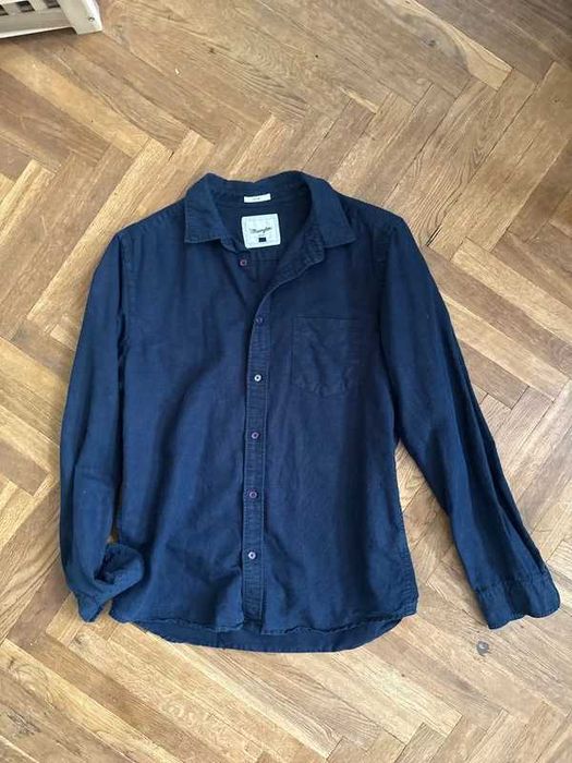Męska koszula Wrangler Slim rozmiar L len i bawełna
