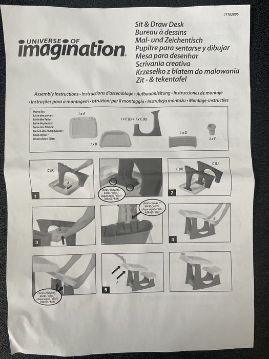 Mesa atividades criança