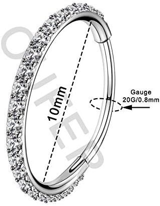 Oufer kolczyk do chrząstkii wysokiej jakości stal chirurgiczna 316L