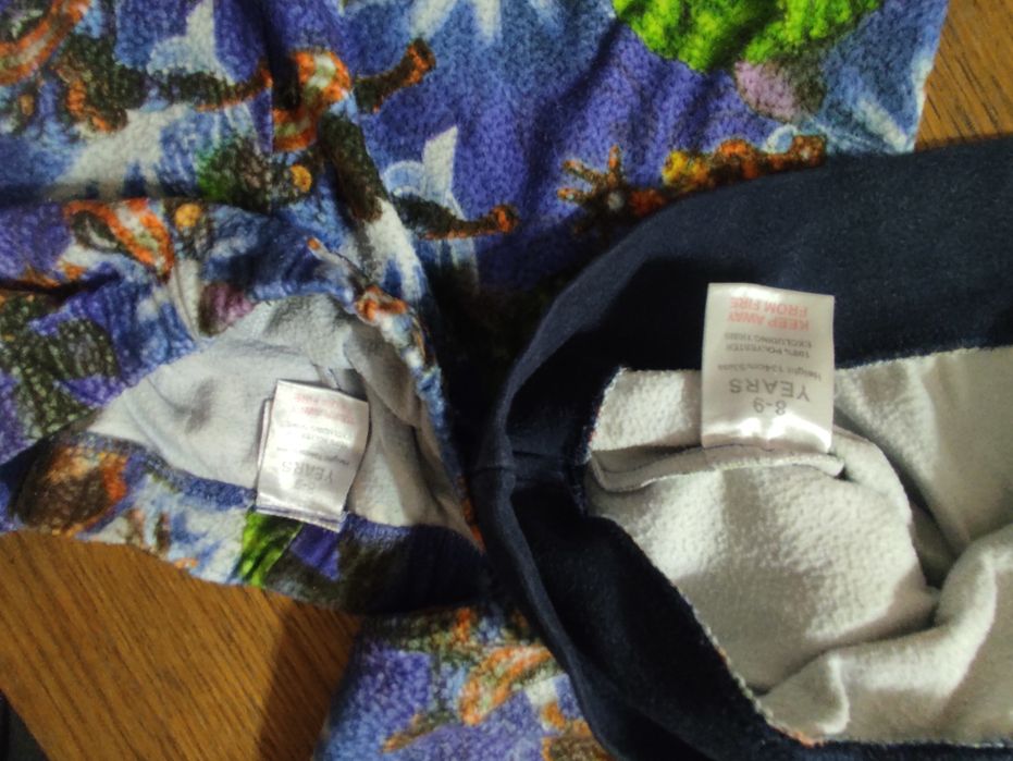 Тепла флісова піжама сліп 8-9 р.