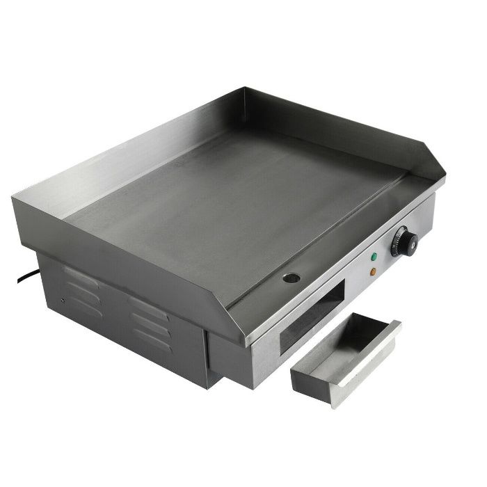 Chapa de Grelhar Lisa 220V placa grelhar