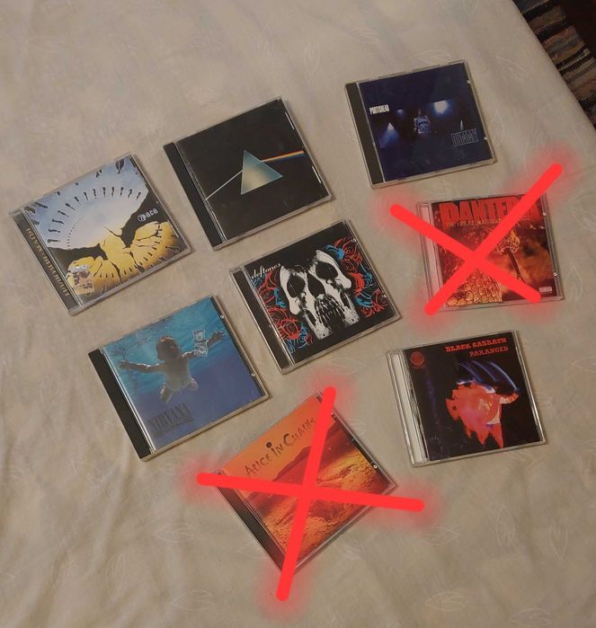 Колекція фірмових CD: Nirvana, Deftones, Portishead, Pink Floyd (6 шт)