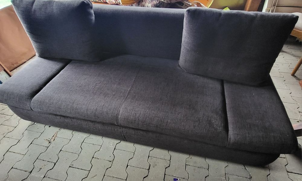 Kanapa rozkładana grafit