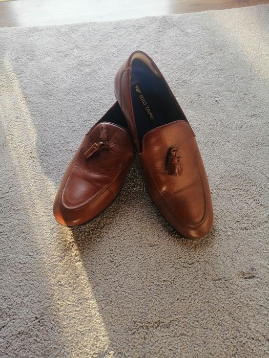 Mokasyny męskie skórzane