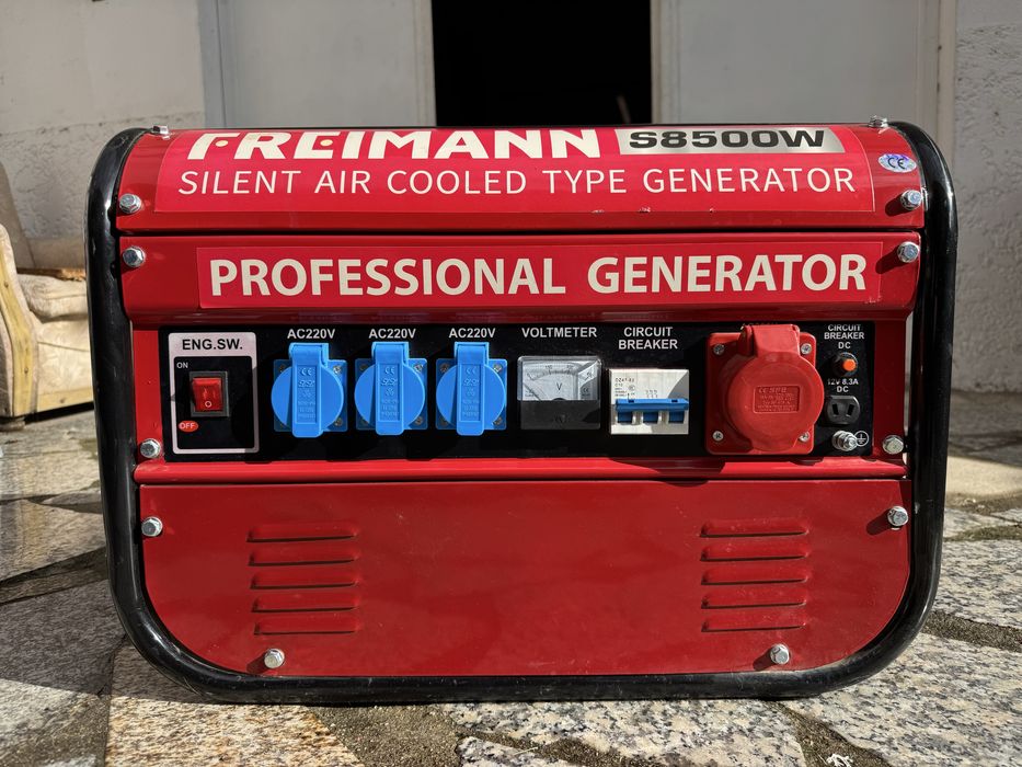 Gerador FREIMANN S8500W – Profissional, Silencioso e Potente!