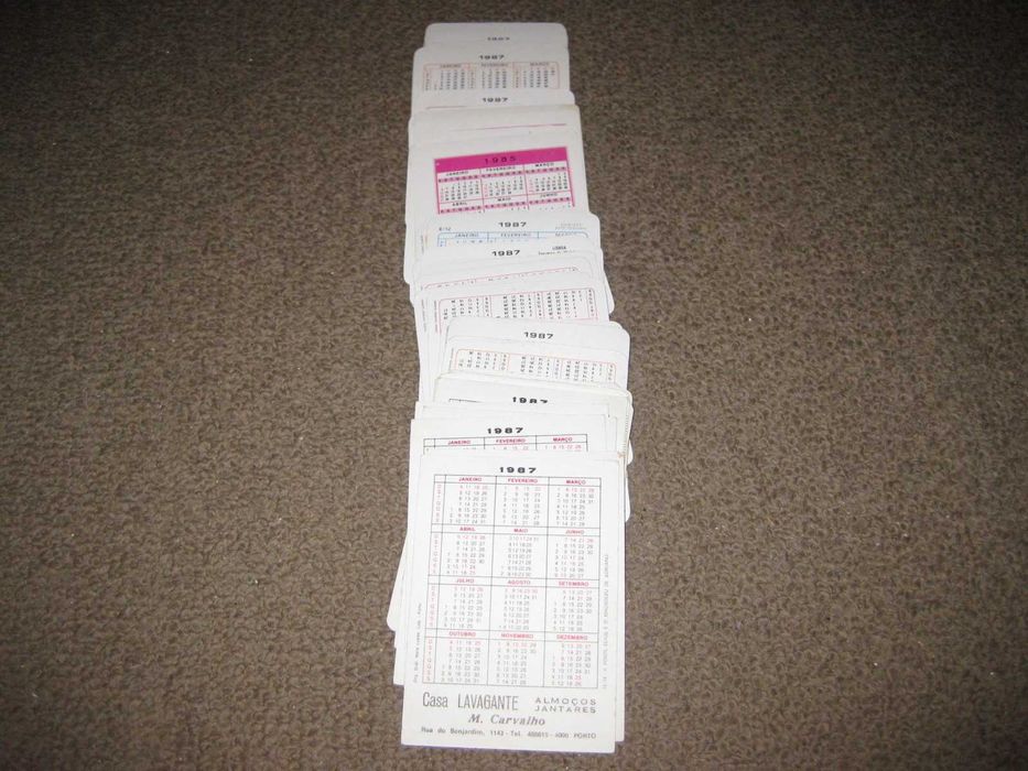 48 Calendários de "Paisagens, Representações e Retratos Antigos"