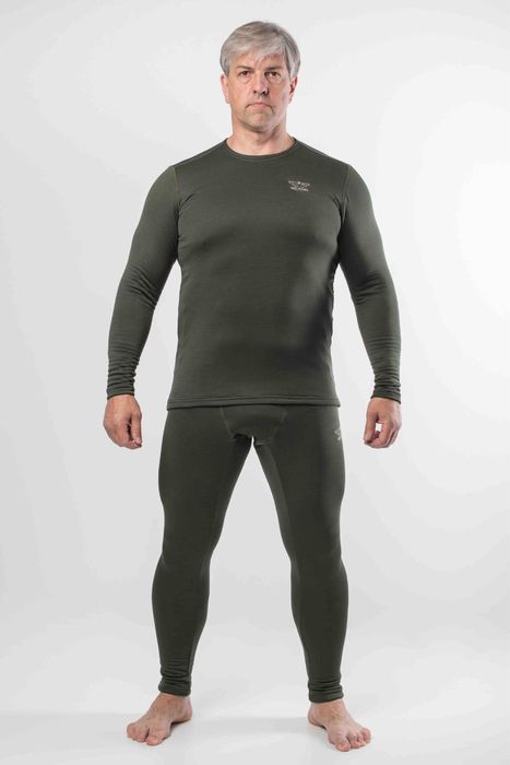 Термобілизна тактична чоловіча Олива Militari кубик мікрофліс зима