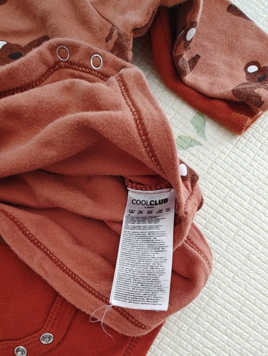 Body z długim rękawem 68 komplet 2 sztuki