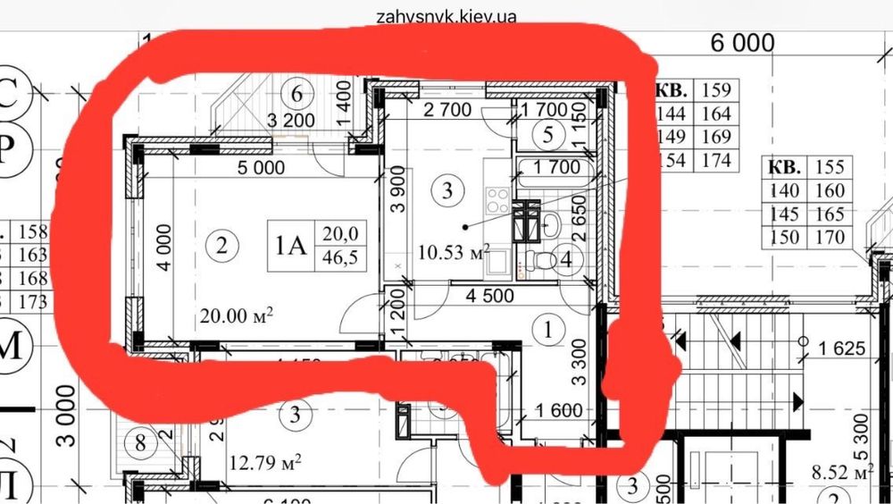 1-room apartment apartment by the address st. Ul Borispolskaya (area 47,4 m²) - Atlanta.ua - photo 24