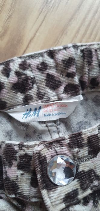 Spodnie dla dziewczynki H&M r.122