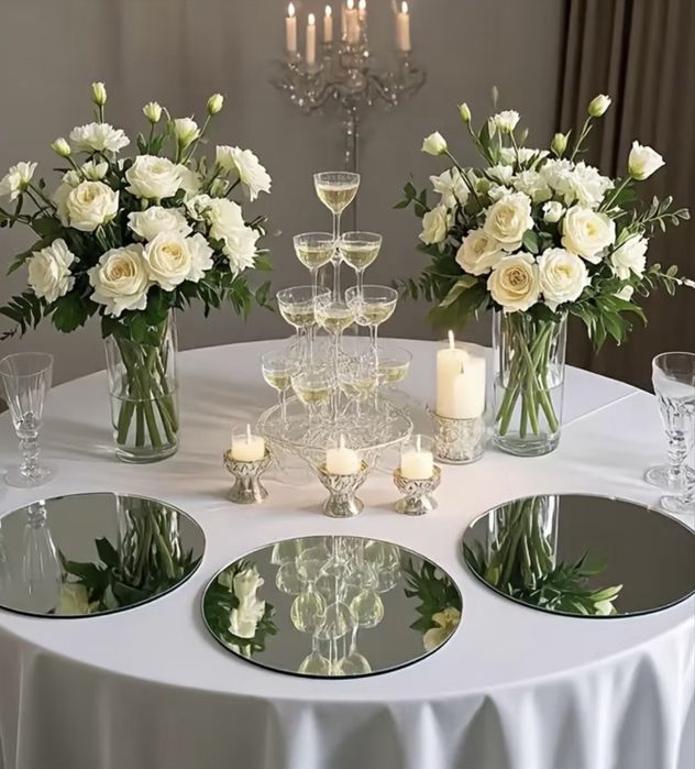 Акрилове дзеркало 40×40 см, 2 шт