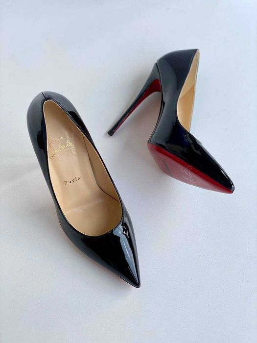 Черные туфли-лодочки Louboutin So Kate Лабутены 10 12 см чорні туфлі