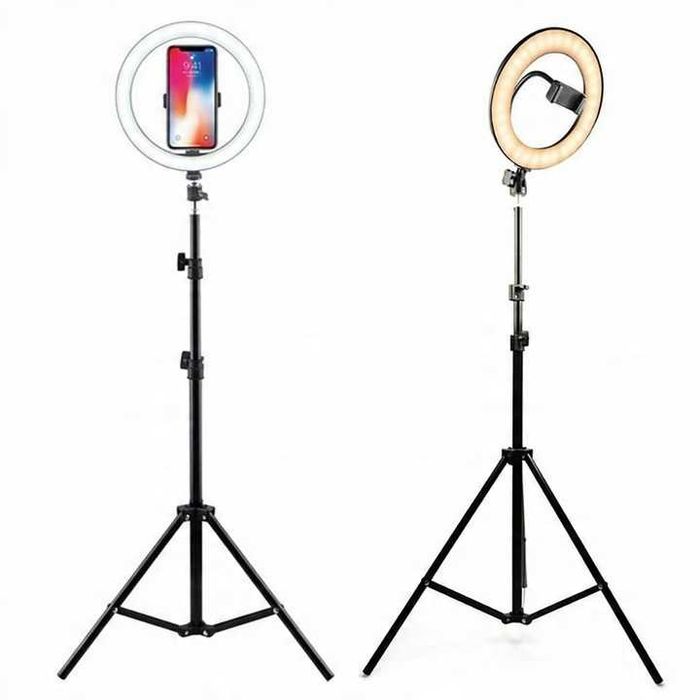 LAMPA pierścieniowa LED uchwyt na telefon statyw ring do nagrywania