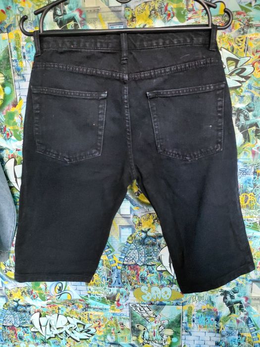 Шорти чорні, джинсові, скінні