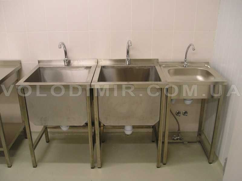 Мойки (ванны моечные) нержавеющие, рукомойник из нержавейки. В наличии