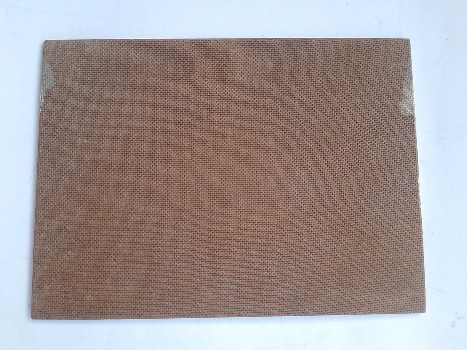 Obraz widok wsi nad rzeką (olej na płycie) 17,5 x 24 cm