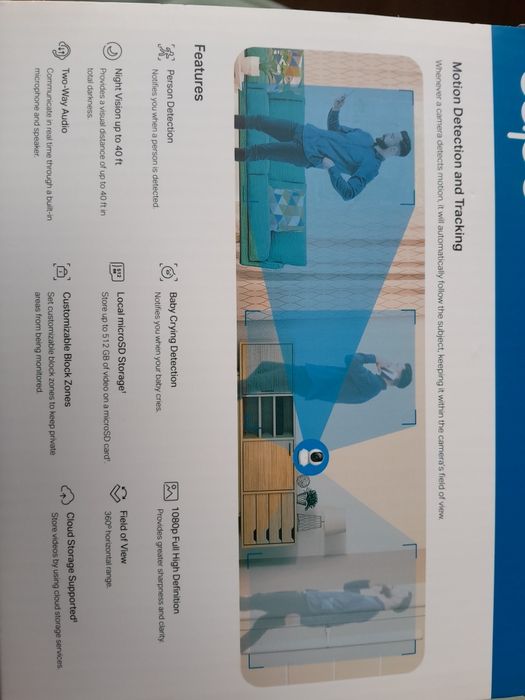 Câmera de Segurança WiFi Tapo TC70 1080p Full HD