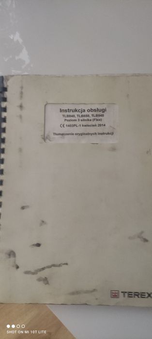 Instrukcja obsługi,DTR Terex TBL 840,850.Tbl940