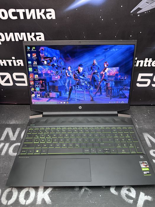 Ігровий потужний HP Pavilion Gaming/8 потоків Ryzen 5 3550H/GTX 1660 Ti 6GB/16GB DDR4/ 500SSD +1TB HDD/ нов АКБ