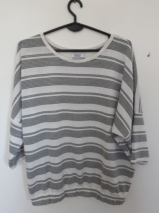 Sweter cienki Reserved w paski L 40 Damski