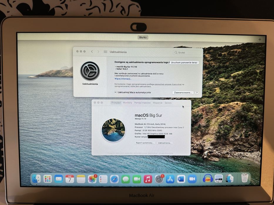 MacBook Air 2014 / 13” / Intel Core i7 / 8 GB RAM / 256 GB SSD