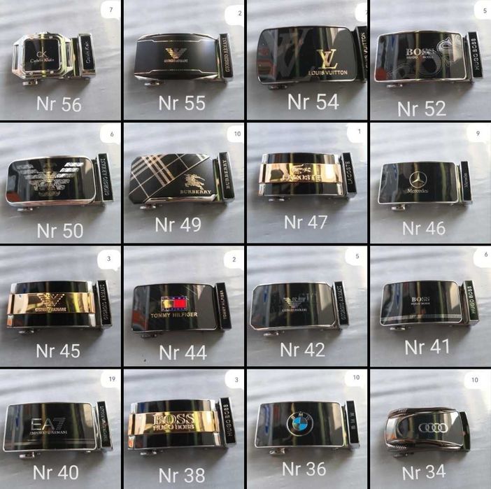 Męski pasek do spodni Pasek plus klamra