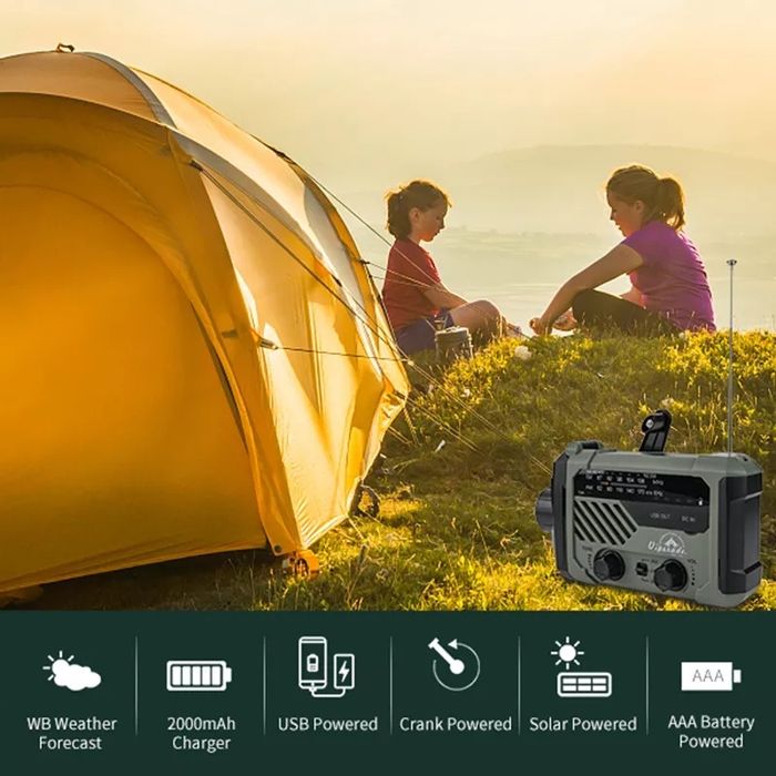 Аварийное EDC радио FM/AM с функцией Power Bank