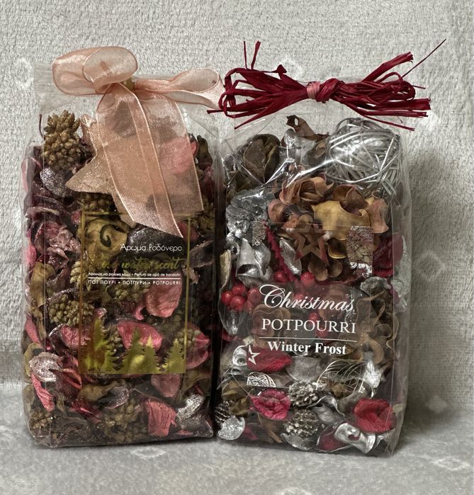 Ароматне саше для дому благовонія шишки пелюстки аромат дім декор